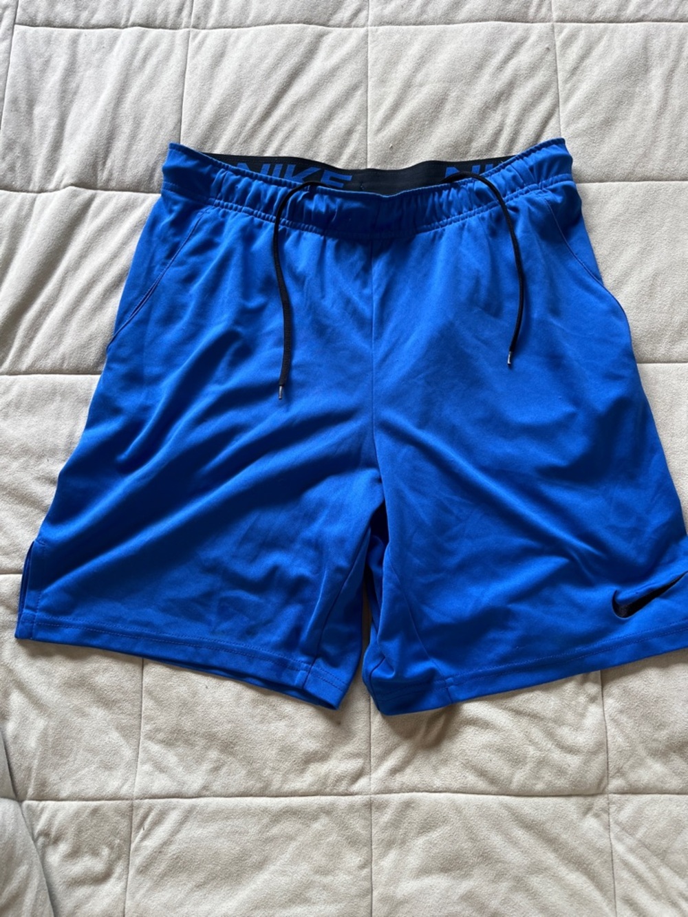 Nike Men’s Cobalt Blue Athletic Shorts with Drawstring Size S